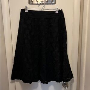Elegant Black A-Line Skirt
